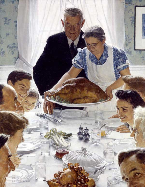 Freedom from Want by Norman Rockwell January 6, 1941 – March 6, 1943