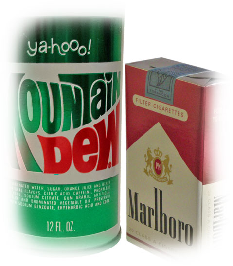 Mountain Dew and Marlboros