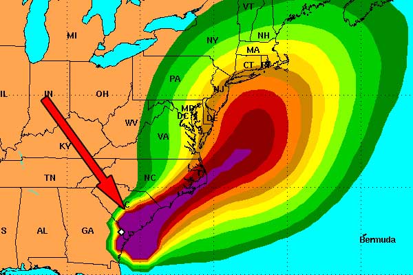NOAA Tropical Wind Force Probabilities