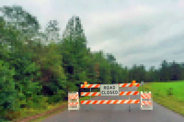 road closed