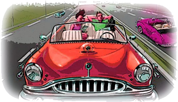 1950s era driverless car concept