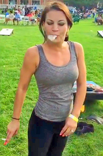 Jessica Sanders blows a gasket