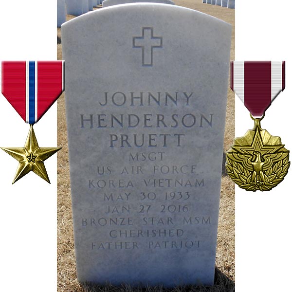 Johnny H Pruett Headstone Fort Jackson National Cemetery