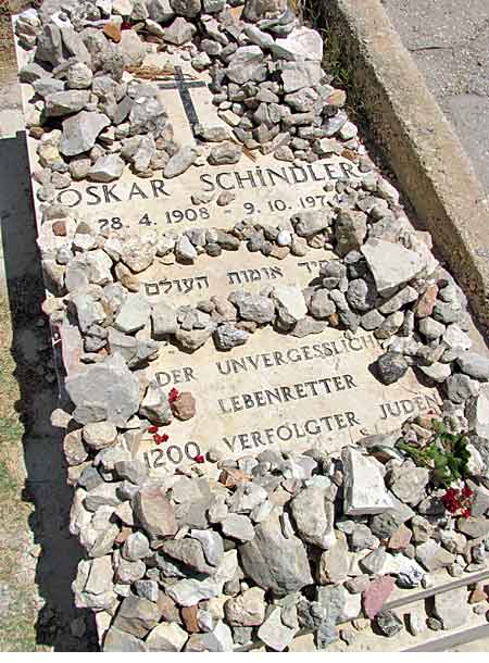 Oskar Schindlers Grave Mount Zion Israel