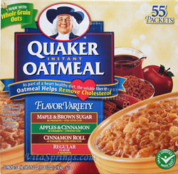 Quaker Instant Oatmeal Packs