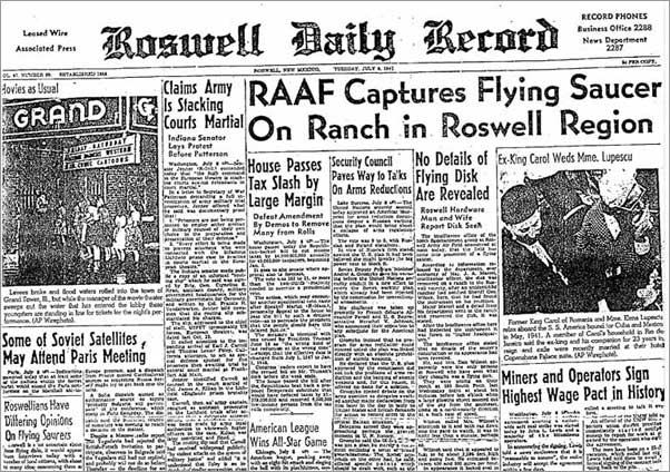 Roswell Daily Record July 8,1947