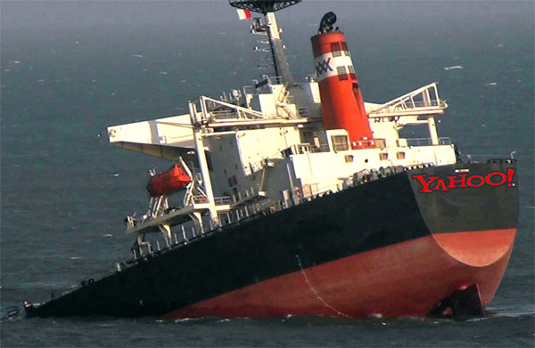 The Good Ship Yahoo Going Down