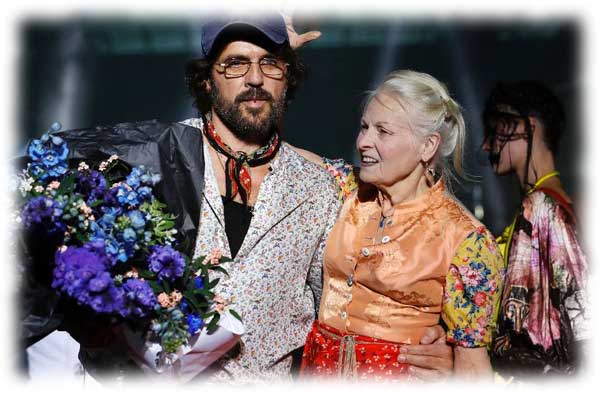 Vivienne Westwood and Andreas Kronthaler Paris Fashion Week AFP Photo Patrick Kovarik