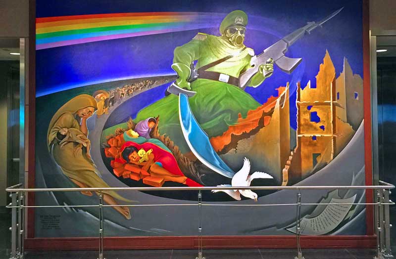 Denver Airport Horror Show Painting