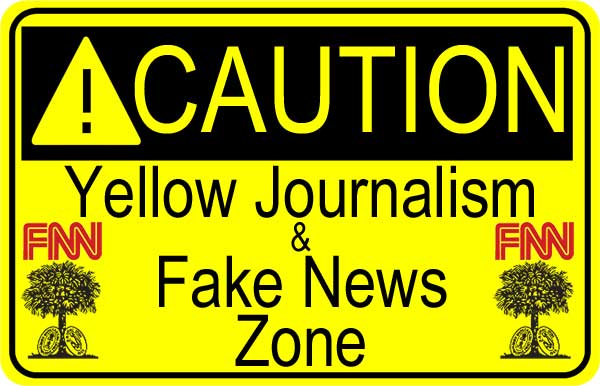 Yellow Journalism Warning Sign