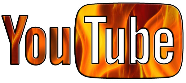 Youtube Logo Fire