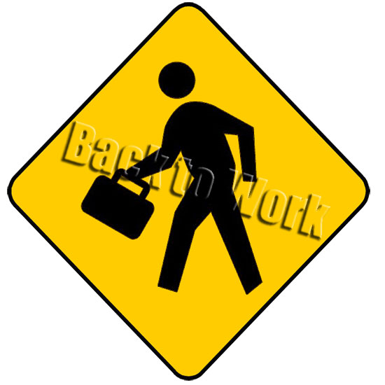 back to work