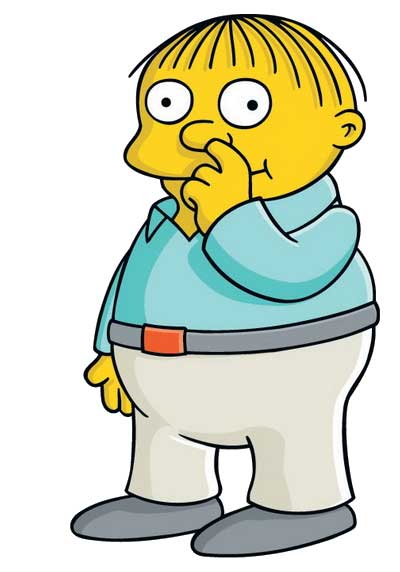 eat boogers Ralph Wiggum couldn't be wrong