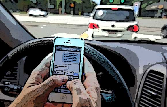 Texting while driving is ILLEGAL