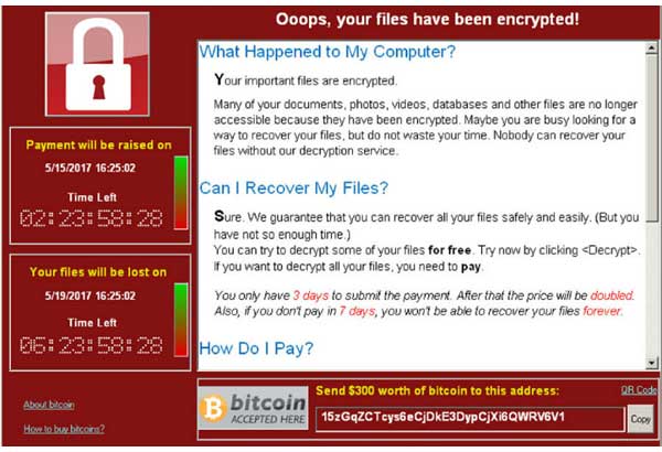 wannacry ransomware
