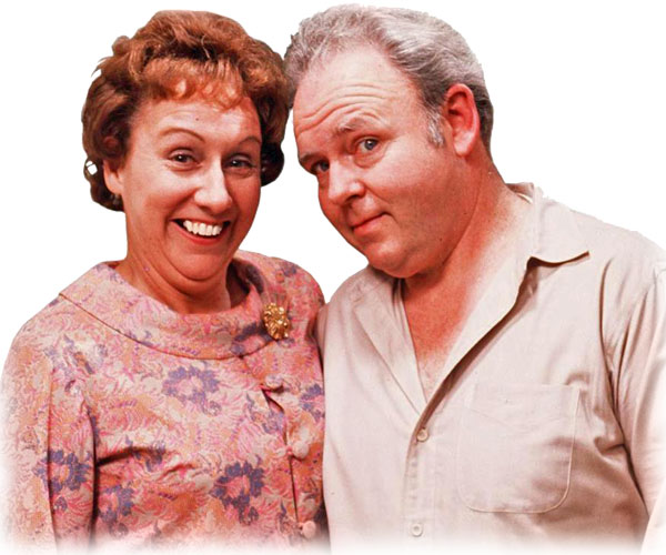 Edith and Archie Bunker from All in the Family