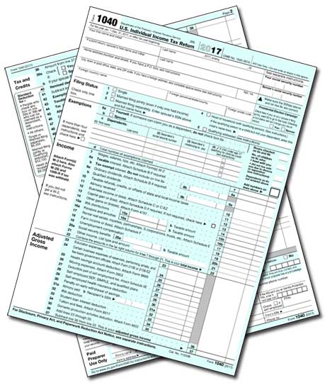 Form 1040 for 2017