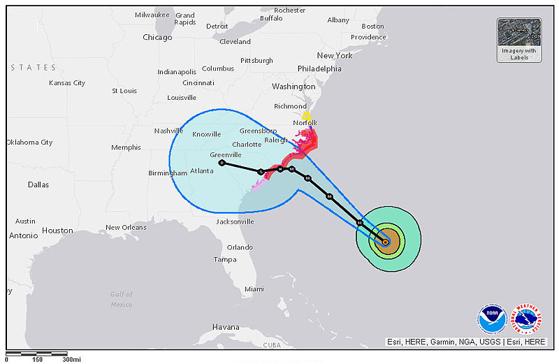 Hurricaine Florence Path Change to SC