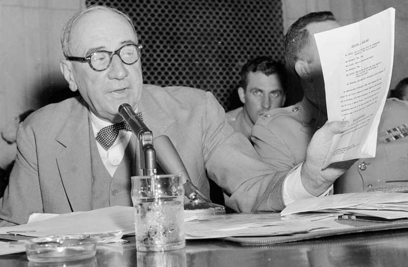 Joseph Nye Welch cuts Joseph McCarthy and Roy Cohn's asses