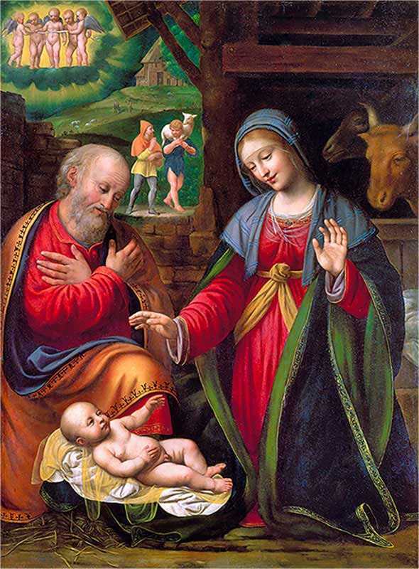 Nativity by Bernardino Luini