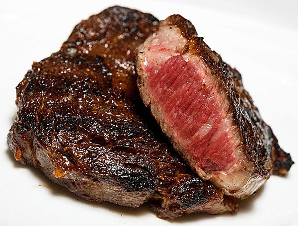 Rare Delmonico Steak