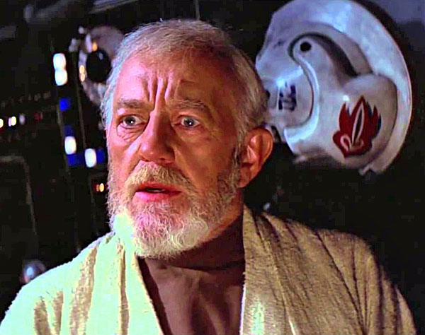 Star Wars Obiwan detects a disturbance in the Force