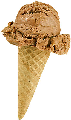 coffee ice cream cone