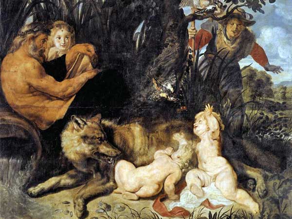 detail of Romulus and Remus by Peter Paul Reubens 1614-1616