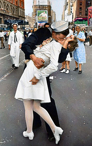 iconic VE day Times Square Photo Alfred Eisenstaedt Time Life Pictures Getty Images