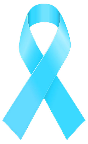 light blue ribbon