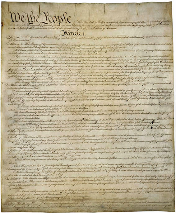 US Constitution pg 1