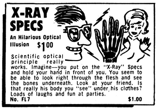 x-ray specs comic book ad