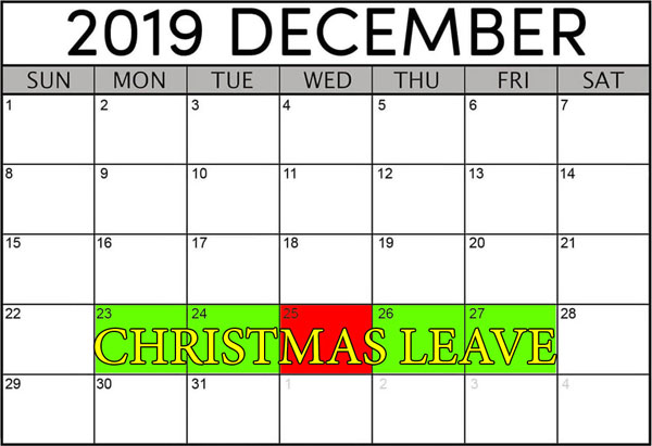 Christmas Leave