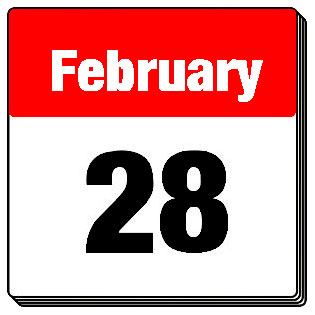 February 28 calendar