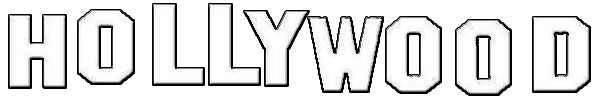 Hollywood Sign Lettering