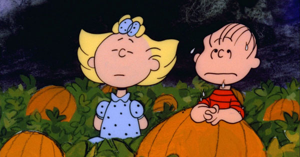 Linus and Sally in the Pumpkin Patch