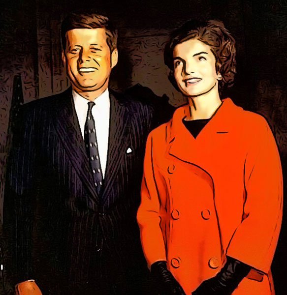 Mr and Mrs John F Kennedy
