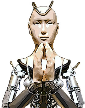 Representation of some Robotic Priest by one of the deceived
