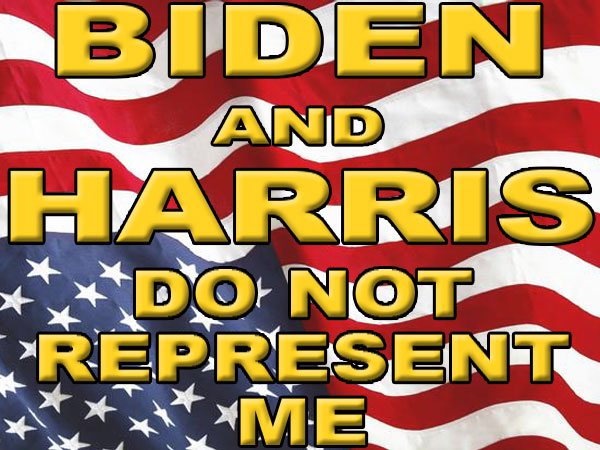 Biden and Harris do not represent me