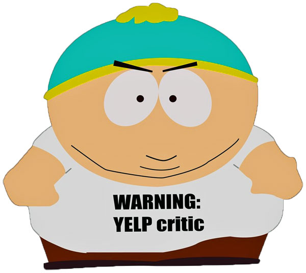 Eric Cartman Yelp Critic