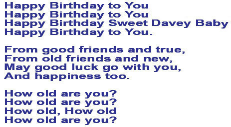 Happy Birthday to You