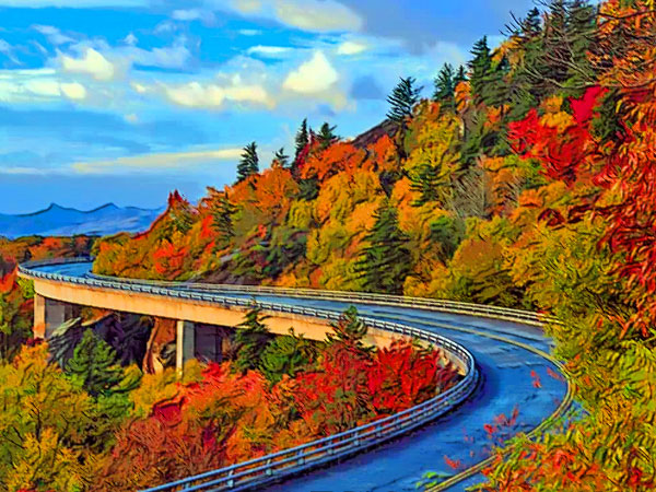 Blue Ridge Parkway Fall peak