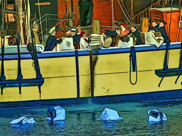 Boston Teaparty Reenactment