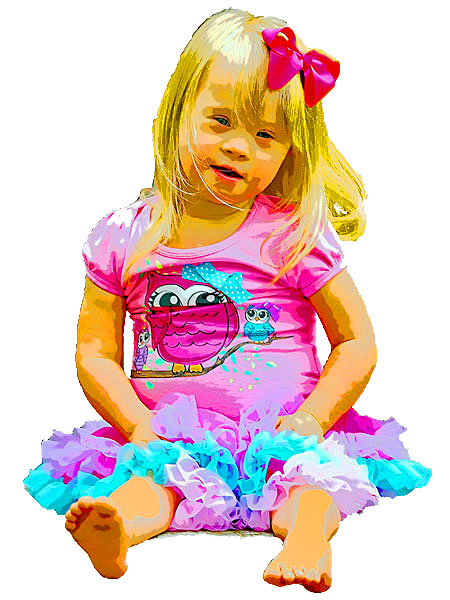 model with Down Syudrome