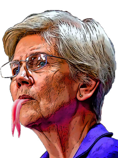 Elizabeth pathological liar Warren ... appropriately on the left