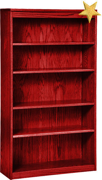 empty bookshelf
