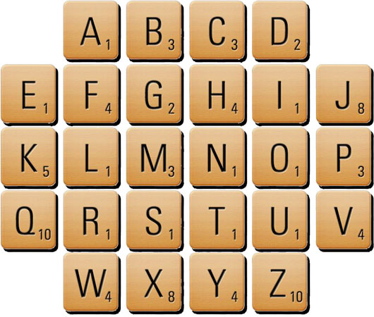 scrabble tiles