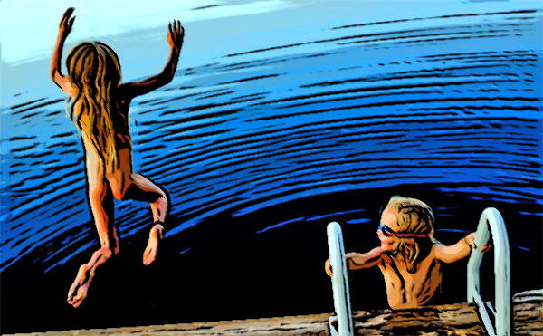 skinny dipping