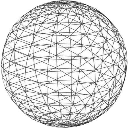 wireframe globe