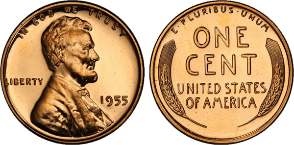 1955 Wheat Cent